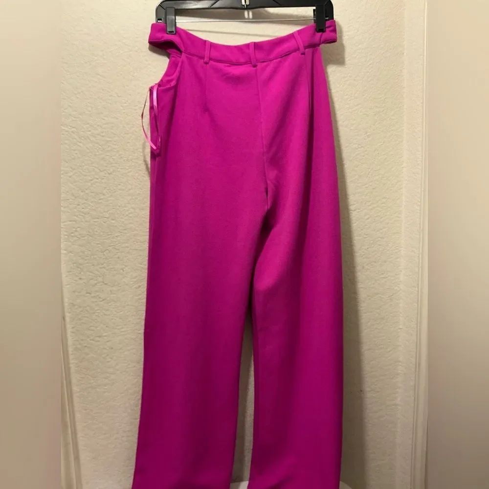 Nwt Eliza The Label Rio Pants Pink Size L Cut Out On Side Too — image 4 of 8